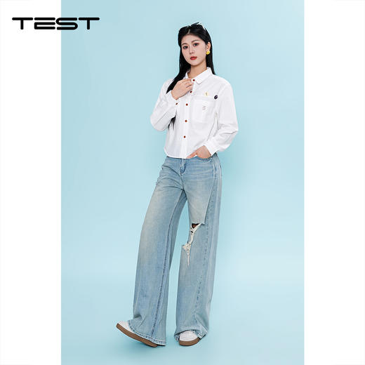 夏上新通勤慵懒风工装女夏薄款宽松遮肉百搭衬衫1262029 商品图1