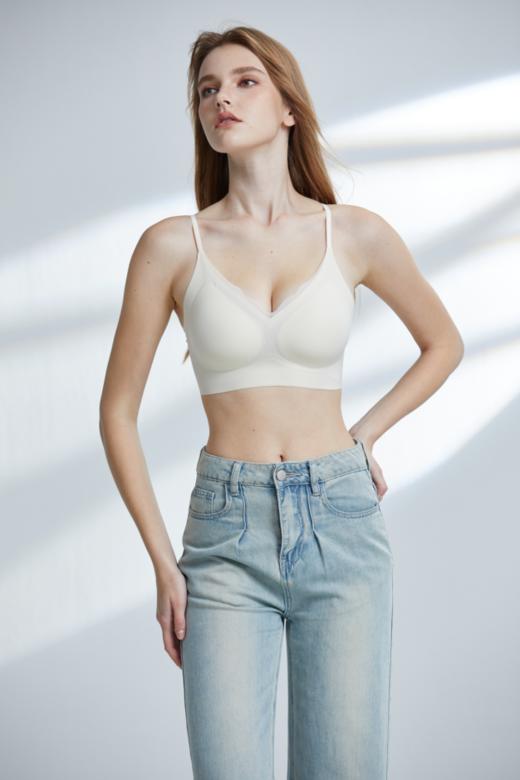 【满2件/5折】【AB通用杯】【秀黛】冰感肌细带背心固定模杯套头 AB杯文胸W5116043T【门店同款】 商品图1