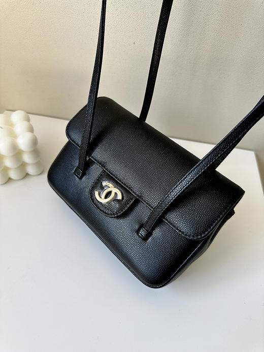 THS-无 香家 大牛工厂 preppy coco鱼子酱牛皮单肩包 CQ1434 商品图7