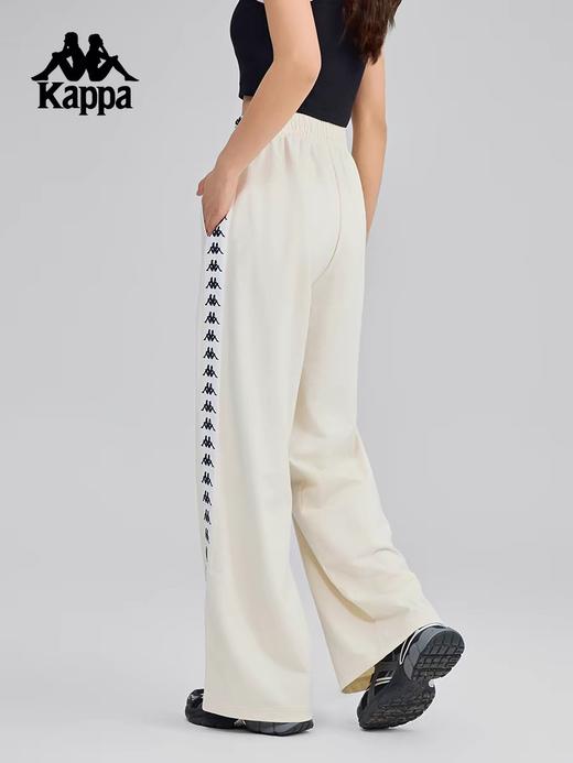 XY/Kappa卡帕背靠背运动裤女秋冬新款串标直筒裤复古休闲裤宽松卫裤 商品图1