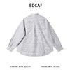 SDSA男装2026新款高贵轻奢格纹爱心刺绣长袖衬衫宽松翻领休闲上衣 商品缩略图4