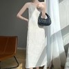法式千叶褶皱吊带裙春夏时尚女装高级感长款裙子垂感慵懒风连衣裙 商品缩略图2
