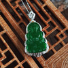 【天然正品】A货翡翠AU750收藏级白金豪镶钻镶天然细腻满绿冰种观音造型翡翠吊坠项链40.0*20.0*9.4MM（皆取最大值）260326NJS15 商品缩略图4