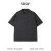 SDSA男装2026新款高贵轻奢慵懒风竖纹设计海鸥领短袖T恤百搭休闲 商品缩略图0