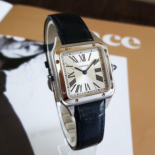 【95新】CARTIER 卡地亚WSSA0023石英机芯27.5*38MM（含表耳 女款）山度士系列精钢010426NJT24 商品图3