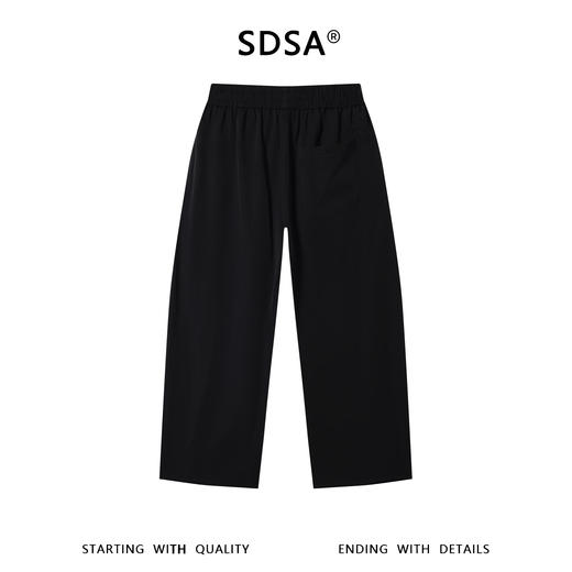 SDSA男装2026新款高贵轻奢侧边双白条直筒抽绳运动休闲裤百搭时尚 商品图1