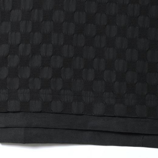 SDSA男装2026新款高贵轻奢高级感棋盘格提花圆领短袖T恤百搭上衣 商品图4