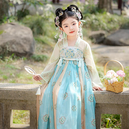 【团购】【苏城纪】汉服女童襦裙芍药 商品图8