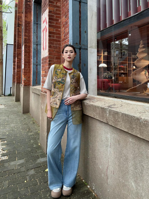 【可以跑步的牛仔裤】噢蜜ooomeooo长短款系列直筒牛仔裤 商品图5