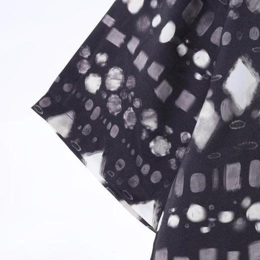 SDSA男装2026新款轻奢几何菱形满印古巴领短袖衬衫宽松复古上衣 商品图2