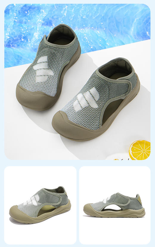 🌟【英氏YeeHo0童鞋夏季魔术贴透气休闲凉鞋】🌸这几款凉鞋带着满满的运动活力风，线条流畅简洁，配色清新明快，每一款都超级亮眼，能满足不同宝贝的个性喜好。 商品图7