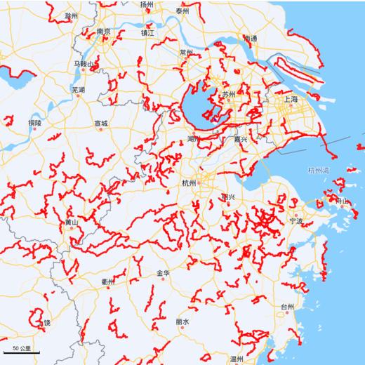【自驾必备】华东地区自驾路线全图（纸质版 | 折页） 商品图0
