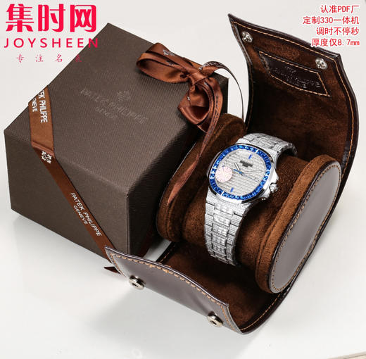 PDF百达翡丽鹦鹉螺满天星5719 5711系列 满钻5719 5711红宝石圈 蓝宝石圈 绿宝石圈 男士腕表 Nautilus 5719系列奢华满钻腕表 商品图8