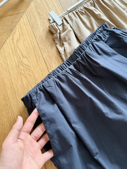 26夏--薄+轻盈高密棉纸感| 窄腰边九分裤【包邮+三天无理由退换】 商品图12