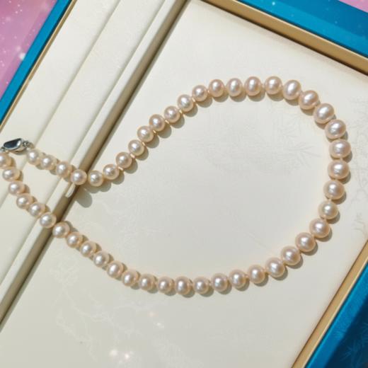 无核超亮光 9-10mm近正圆珍珠妈妈链 无瑕高亮 性价比 [发：56] 商品图2