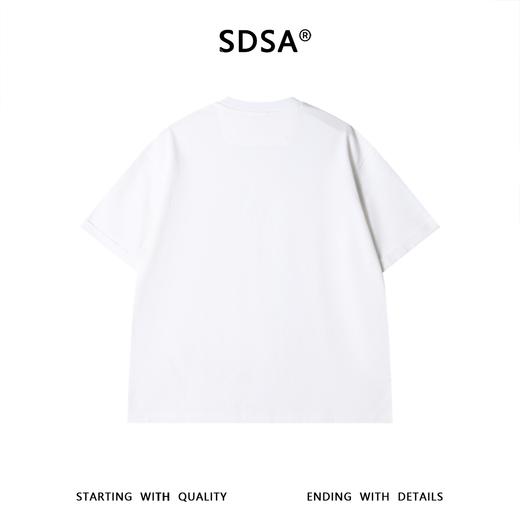 SDSA男装2026新款轻奢肌理感铆钉贴袋短袖T恤宽松圆领休闲上衣 商品图4