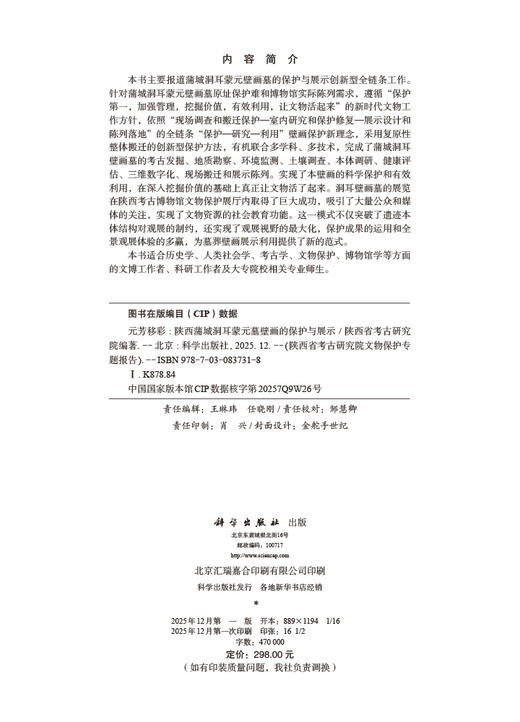 元芳移彩：陕西蒲城洞耳蒙元墓壁画的保护与展示 商品图2