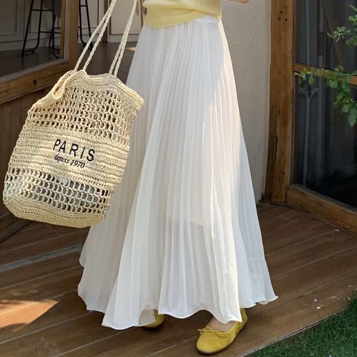 仙气飘逸 【QINGFAN法式垂坠感风琴裙】  奢感顺垂  藏肉显瘦 修饰身形MWX 商品图7