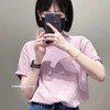 重磅渠道    老罗粉紫短袖   宽松版型   男女同款  做旧水洗！ 商品缩略图1