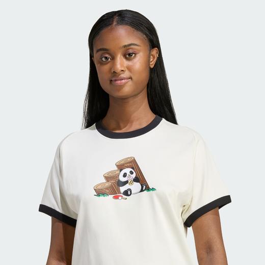 Adidas阿迪达斯PANDA CHILL T-SHIRT 纯棉运动休闲短袖T恤KB7214 商品图3