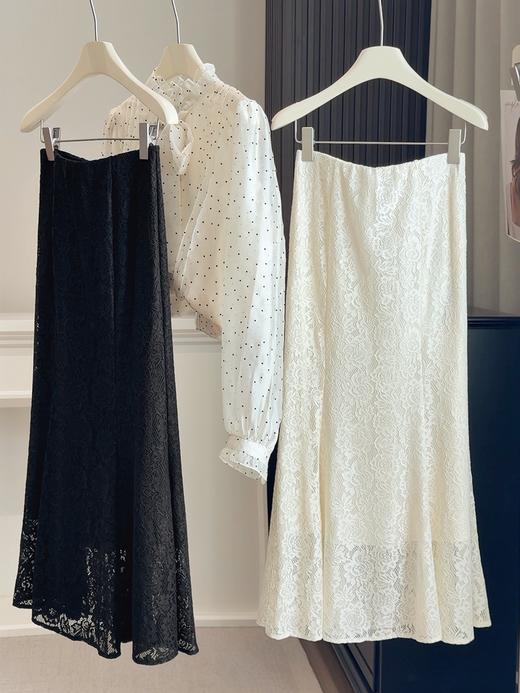 高奢蕾丝镂空显瘦鱼尾裙 高腰显瘦镂空蕾丝鱼尾裙 2026春夏季新款垂坠感包臀裙子 一步裙长裙子 商品图2