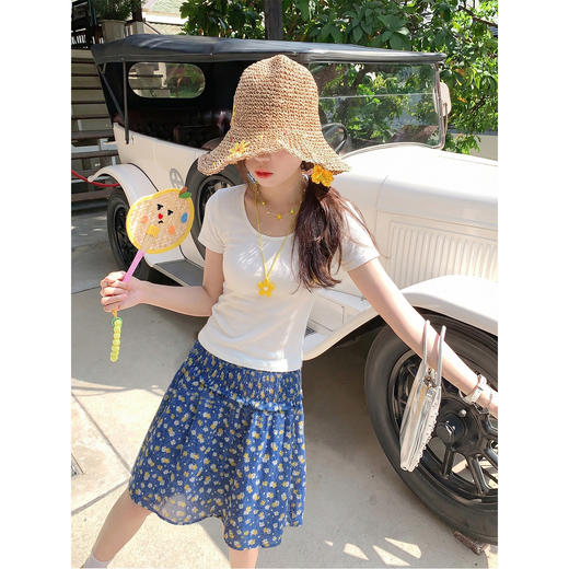 <曾小咸推荐>4.10现货秒杀 ！微信超特价！韩系碎花半身裙 日常199.99 立减120 秒杀79.99！！ 商品图0