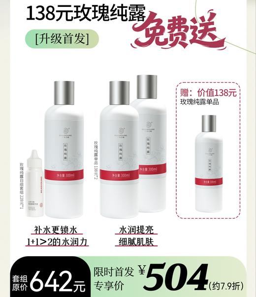 【活动款】玫瑰纯露特惠套组 草本护肤 商品图0