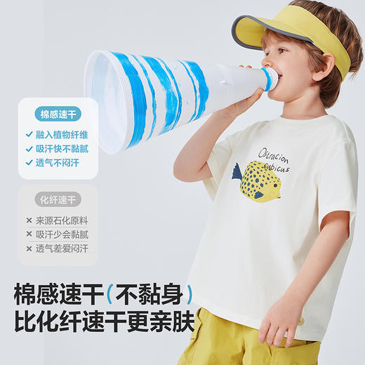 迷你巴拉巴拉儿童短袖T恤宝宝亲子装一家三口凉感抑菌上衣26新款 商品图2