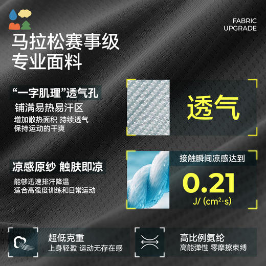 【女童巨薄速干运动短袖】森林棠26夏款肌理透气排汗超轻凉感收腰T恤40162498 商品图4