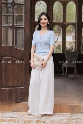 【门店同款】ENJOY夏季松弛垂感阔腿裤 170594551