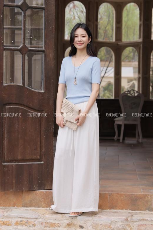 【门店同款】ENJOY夏季松弛垂感阔腿裤 170594551 商品图0
