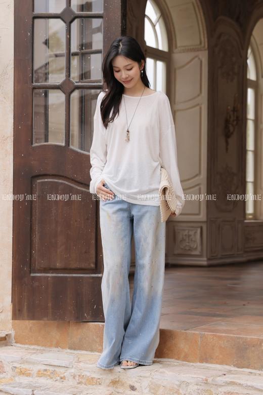 【门店同款】ENJOY夏季蓝调星河阔腿裤 171044462 商品图5