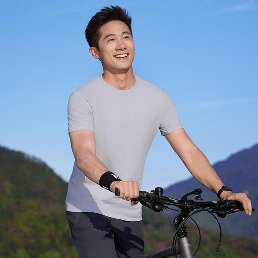 新氧棉柔软舒适透气40S丝滑时尚百搭圆领男女同款上衣   HLS-GY86002# 商品图1