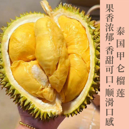 泰国进口甲仑榴莲当季新鲜水果口感纯正黄肉香甜软糯绵软柔滑包邮发货 商品图0