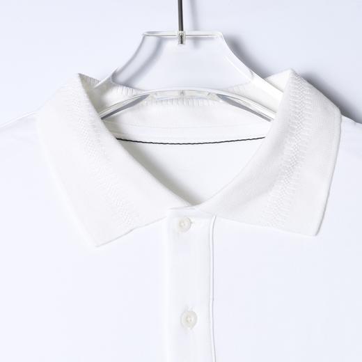 SDSA男装2026新款高贵轻奢商务简约明线口袋纽扣翻领短袖T恤百搭 商品图1