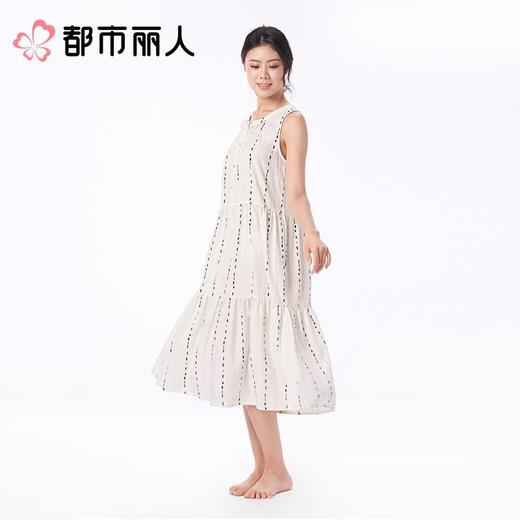 都市丽人睡衣女士睡衣薄家居服软绵绵印花睡衣女士软绵绵短袖裙背心裙女装睡裙可外穿LHC9A4 商品图1