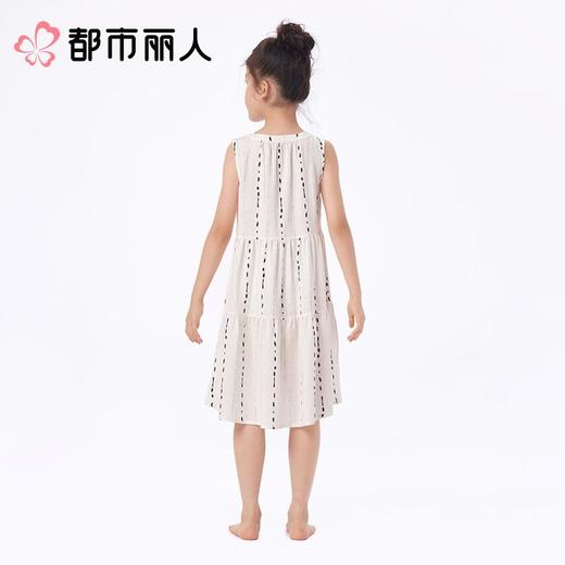 都市丽人睡衣儿童睡衣薄家居服软绵绵印花睡衣童装梭织棉背心裙可外穿女童睡衣JHC9A4 商品图4
