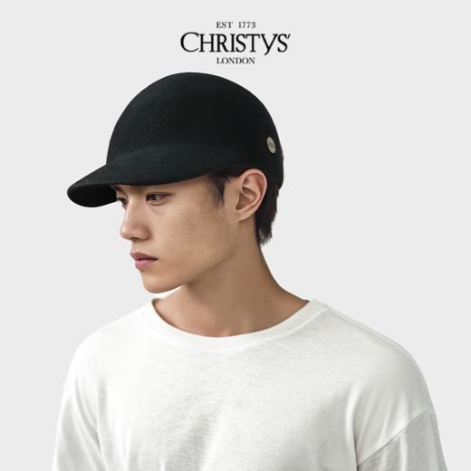 【英国王室御用品牌】Christys羊毛兔毛马术帽圆顶-摩登黑 商品图3