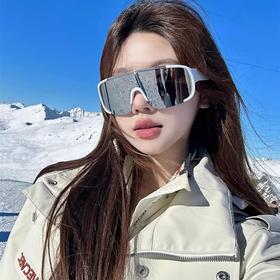 【防晒又出片！防风护目】大框户外骑行运动墨镜男女滑雪登山公路防风太阳镜护目太阳眼镜潮。xb