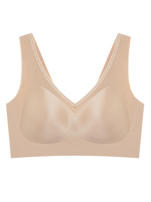 【满2件/5折】【AB通用杯】【秀黛】深V固定杯套头背心全固定亲肤杯后比无痕显天鹅颈AB杯适用背心文胸W5116062T【门店同款】 商品图2