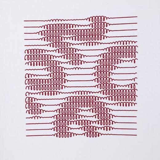 SDSA男装2026新款高贵轻奢韩系简约撞色刺绣线条圆领短袖T恤百搭 商品图4