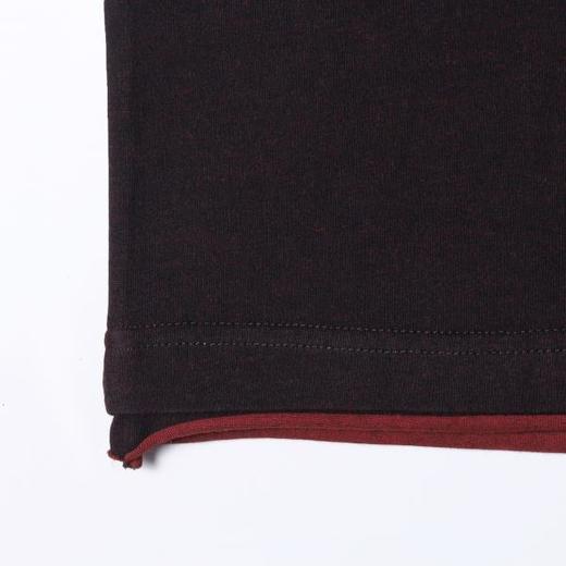 SDSA男装2026新款高贵轻奢潮牌日系撞色卷边T恤宽松短袖 商品图3