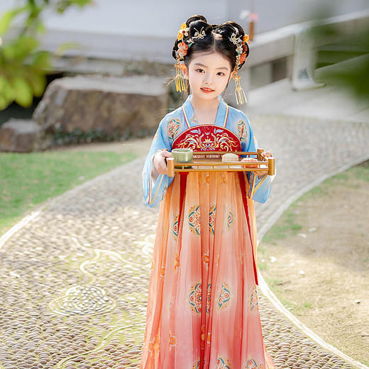 【团购】【苏城纪】汉服女童襦裙沐瑶 商品图6
