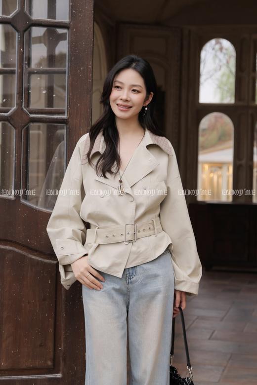 【门店同款】ENJOY夏季翻领收腰短款外套 170793226 商品图1