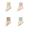「4色可选！高颜值」睡觉穿的袜子女秋冬艾草空调睡眠中筒袜宽松口袜套保暖地板月子袜配饰 商品缩略图4