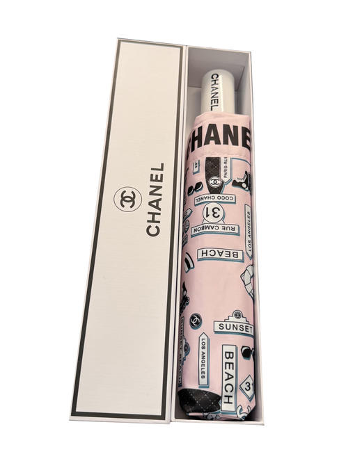 三折自动折叠晴雨伞  （不配盒）025 商品图2