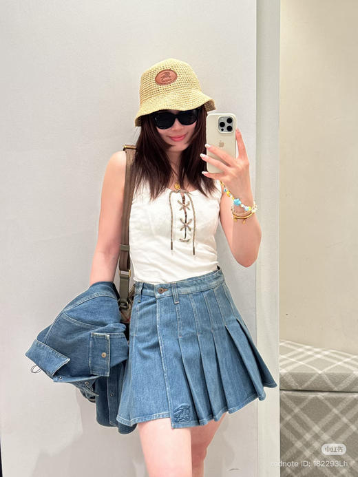 48-6 独家圆正 BBR设计感 西部风情 小浪漫 系带背心 我穿L完美😍 商品图5