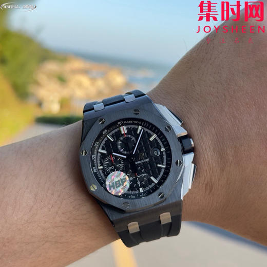 HBF爱彼皇家橡树离岸型26402陶瓷系列 黑陶瓷 男士腕表 表径44mm 7750改Cal.3126机 商品图5