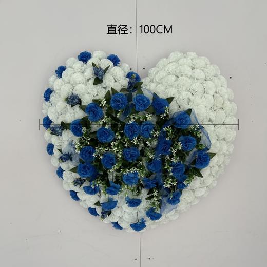 白事殡葬花圈仿真菊花祭祀花圈殡仪馆追悼会用品款式2 商品图0