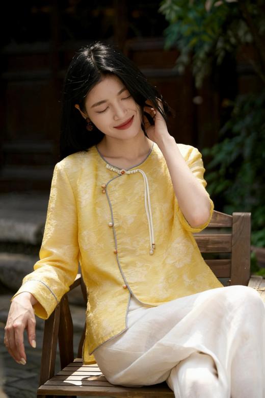 ORIGNAL&CO宋式风雅新中式衬衫，宋式风雅焊在身上，显高又藏肉，刻在骨子里的温柔与浪漫【3-7天发货，周末顺延】 商品图4